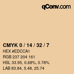 Color code: CMYK 0 / 14 / 32 / 7 | qconv.com