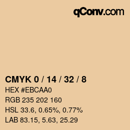 Color code: CMYK 0 / 14 / 32 / 8 | qconv.com