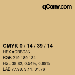 Color code: CMYK 0 / 14 / 39 / 14 | qconv.com