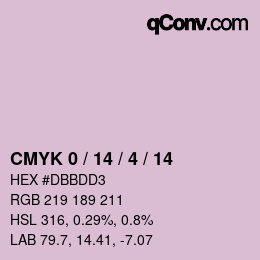 Color code: CMYK 0 / 14 / 4 / 14 | qconv.com