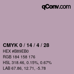 Color code: CMYK 0 / 14 / 4 / 28 | qconv.com