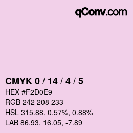 Color code: CMYK 0 / 14 / 4 / 5 | qconv.com