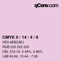 Color code: CMYK 0 / 14 / 4 / 8 | qconv.com