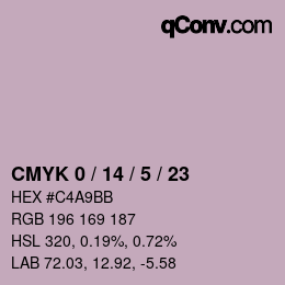 Color code: CMYK 0 / 14 / 5 / 23 | qconv.com