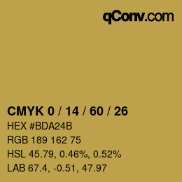 Color code: CMYK 0 / 14 / 60 / 26 | qconv.com