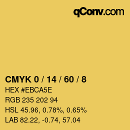 Color code: CMYK 0 / 14 / 60 / 8 | qconv.com