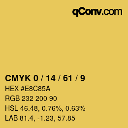 Color code: CMYK 0 / 14 / 61 / 9 | qconv.com