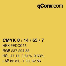 Color code: CMYK 0 / 14 / 65 / 7 | qconv.com