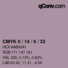 Color code: CMYK 0 / 14 / 6 / 33 | qconv.com