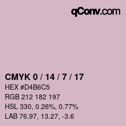 Color code: CMYK 0 / 14 / 7 / 17 | qconv.com
