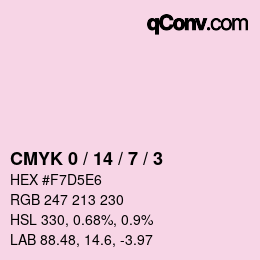 Color code: CMYK 0 / 14 / 7 / 3 | qconv.com