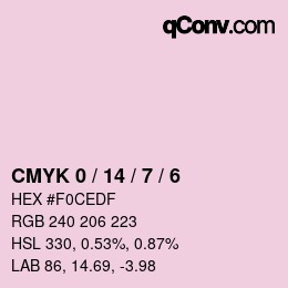 Color code: CMYK 0 / 14 / 7 / 6 | qconv.com