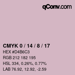 Color code: CMYK 0 / 14 / 8 / 17 | qconv.com