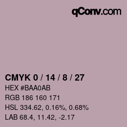 Color code: CMYK 0 / 14 / 8 / 27 | qconv.com