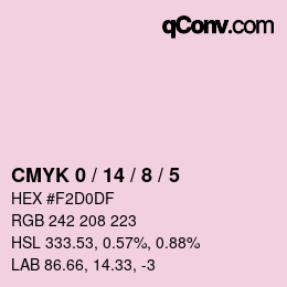 Color code: CMYK 0 / 14 / 8 / 5 | qconv.com