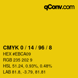 Color code: CMYK 0 / 14 / 96 / 8 | qconv.com