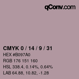 Color code: CMYK 0 / 14 / 9 / 31 | qconv.com