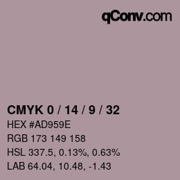 Color code: CMYK 0 / 14 / 9 / 32 | qconv.com