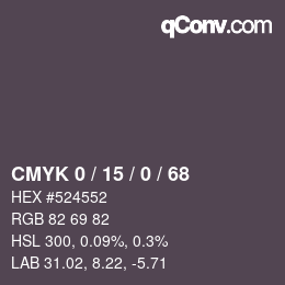 Color code: CMYK 0 / 15 / 0 / 68 | qconv.com