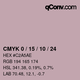 Color code: CMYK 0 / 15 / 10 / 24 | qconv.com