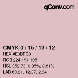 Color code: CMYK 0 / 15 / 13 / 12 | qconv.com