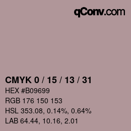 Color code: CMYK 0 / 15 / 13 / 31 | qconv.com