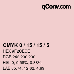 Color code: CMYK 0 / 15 / 15 / 5 | qconv.com