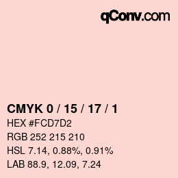 Color code: CMYK 0 / 15 / 17 / 1 | qconv.com