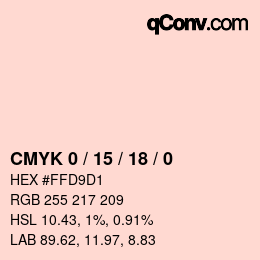 Color code: CMYK 0 / 15 / 18 / 0 | qconv.com