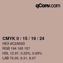 Color code: CMYK 0 / 15 / 19 / 24 | qconv.com