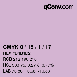 Color code: CMYK 0 / 15 / 1 / 17 | qconv.com