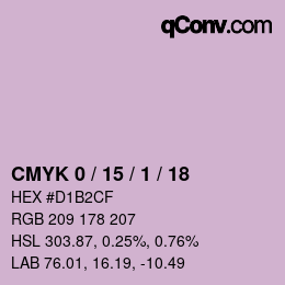 Color code: CMYK 0 / 15 / 1 / 18 | qconv.com