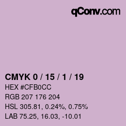 Color code: CMYK 0 / 15 / 1 / 19 | qconv.com