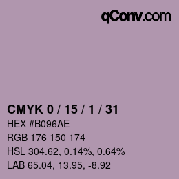 Color code: CMYK 0 / 15 / 1 / 31 | qconv.com