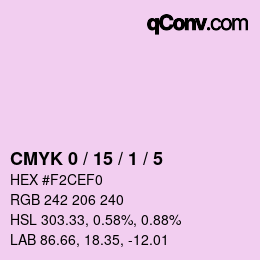 Color code: CMYK 0 / 15 / 1 / 5 | qconv.com