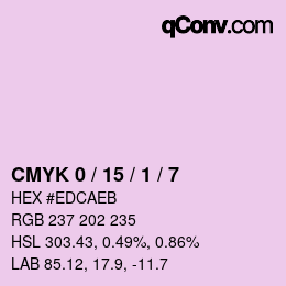 Color code: CMYK 0 / 15 / 1 / 7 | qconv.com