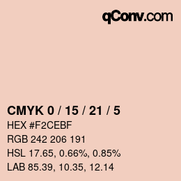 Color code: CMYK 0 / 15 / 21 / 5 | qconv.com