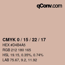 Color code: CMYK 0 / 15 / 22 / 17 | qconv.com