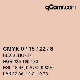 颜色代码: CMYK 0 / 15 / 22 / 8 | qconv.com
