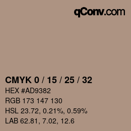 Color code: CMYK 0 / 15 / 25 / 32 | qconv.com