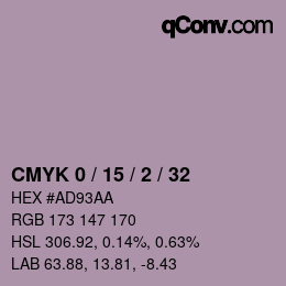 Color code: CMYK 0 / 15 / 2 / 32 | qconv.com