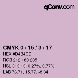 Color code: CMYK 0 / 15 / 3 / 17 | qconv.com