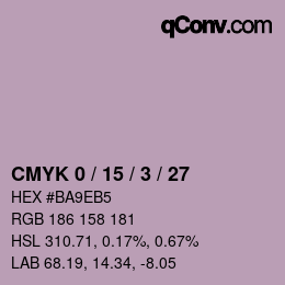 Color code: CMYK 0 / 15 / 3 / 27 | qconv.com