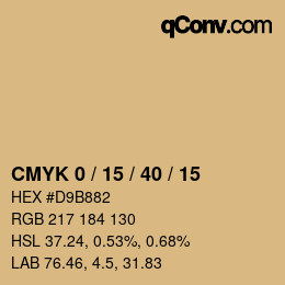 Color code: CMYK 0 / 15 / 40 / 15 | qconv.com