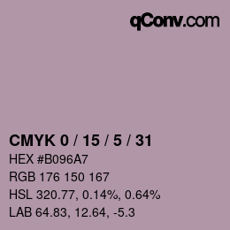 Color code: CMYK 0 / 15 / 5 / 31 | qconv.com