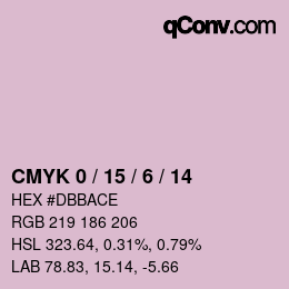 颜色代码: CMYK 0 / 15 / 6 / 14 | qconv.com
