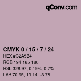 Color code: CMYK 0 / 15 / 7 / 24 | qconv.com