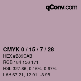 Color code: CMYK 0 / 15 / 7 / 28 | qconv.com