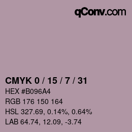 Color code: CMYK 0 / 15 / 7 / 31 | qconv.com