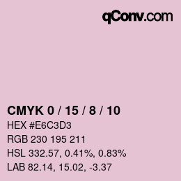 Color code: CMYK 0 / 15 / 8 / 10 | qconv.com